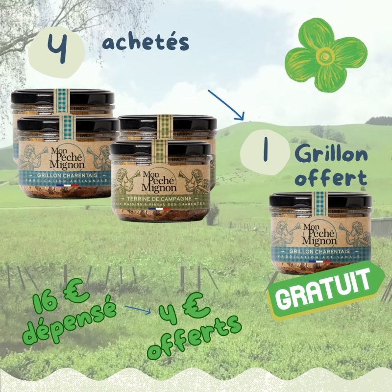 2 Grillons + 2 Terrines + 1 Grillon offert